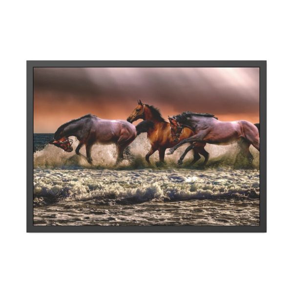 93854-300.jpg Australian Horses Framed Poster