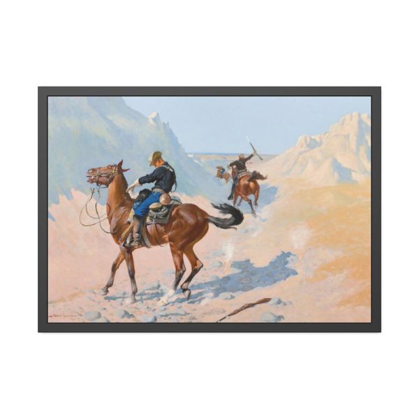 93854-308.jpg The Advance–Guard, by Frederic Remington Framed Poster