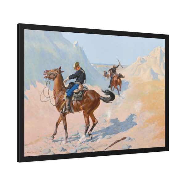93854-309.jpg The Advance–Guard, by Frederic Remington Framed Poster