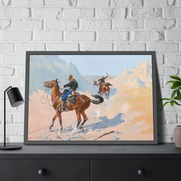 93854-311.jpg The Advance–Guard, by Frederic Remington Framed Poster