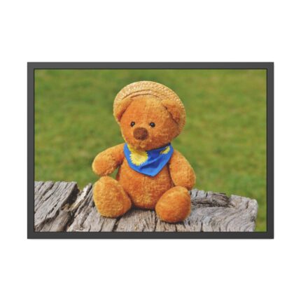 Bear with a Hat Framed Poster