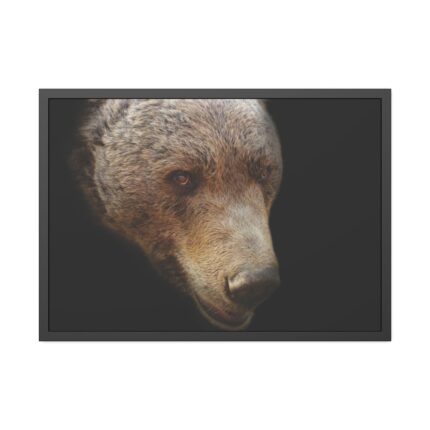 Bear Head Artistic Framed Poster