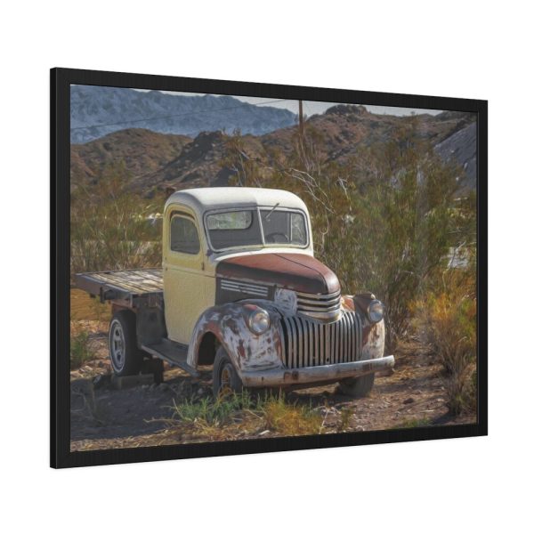 Truck in Ghost Town Framed Poster