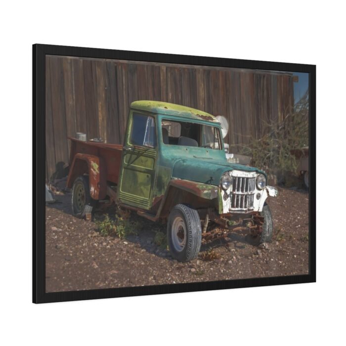 Abandoned Truck in Nevada Framed Poster - Image 2