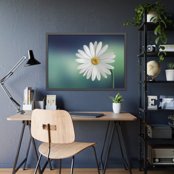 93854-338.jpg Lonely Daisy Framed Poster