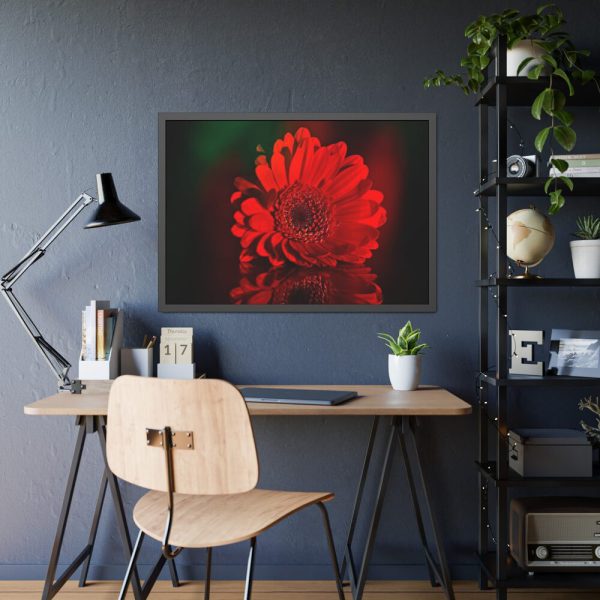 93854-354.jpg Red Daisy Framed Poster