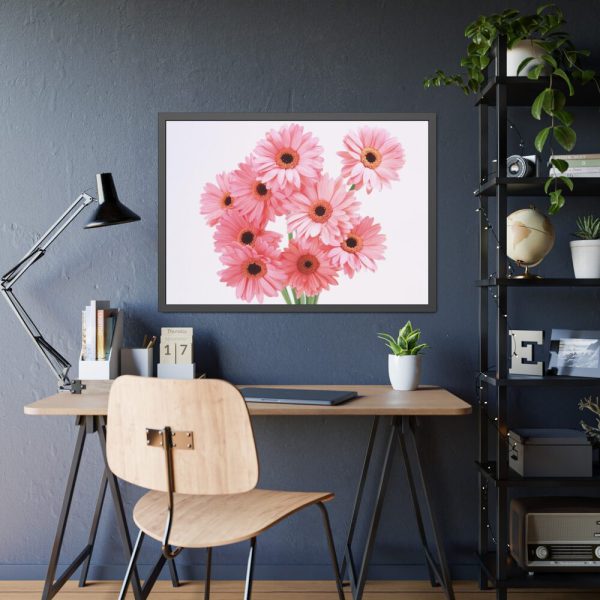 93854-374.jpg Pink Gerbera Daisies Framed Poster