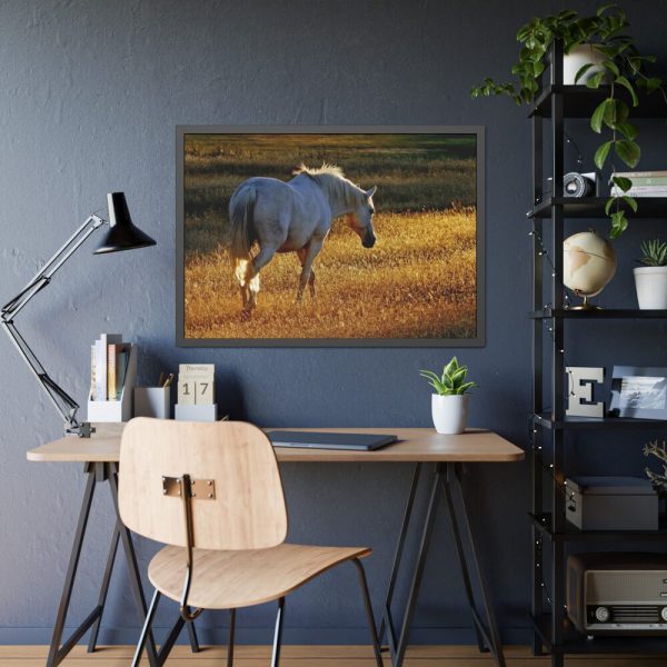 93854-402.jpg White Horses Framed Poster