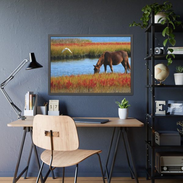 93854-406.jpg Horse Savanna Framed Poster