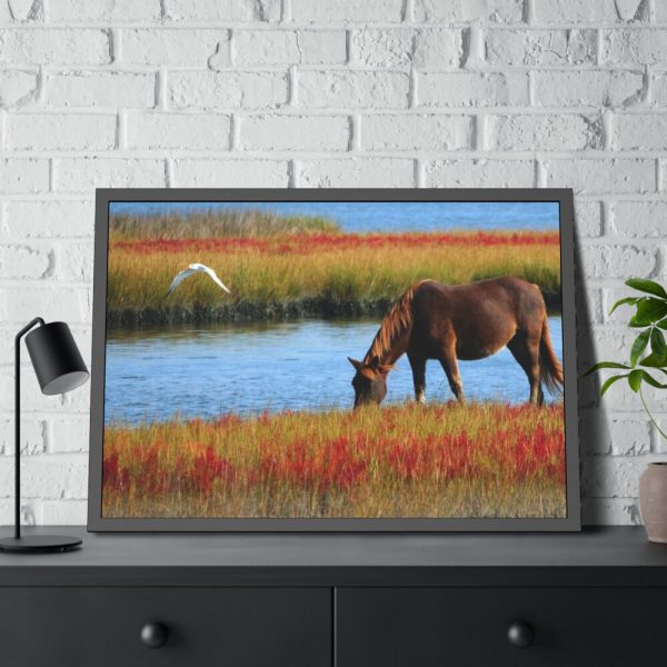 93854-407.jpg Horse Savanna Framed Poster