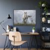 93854-418.jpg White Horse Galloping Framed Poster