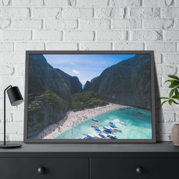 93854-447.jpg Boats in Canyon Framed Poster
