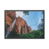 93854-448.jpg Sandstone Cliff with a Waterfall Framed Poster
