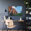 93854-450.jpg Sandstone Cliff with a Waterfall Framed Poster