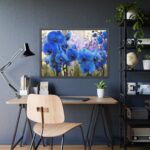 Blue Orchids Framed Poster - Image 3