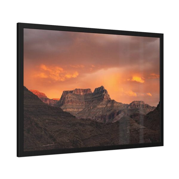 93854-481.jpg Sunset over Grand Canyon National Park at Hakatai Canyon Framed Poster