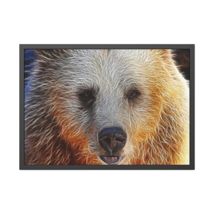 Syrian Bear Face Framed Poster