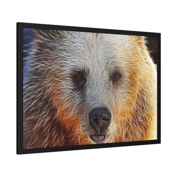 93854-533.jpg Syrian Bear Face Framed Poster
