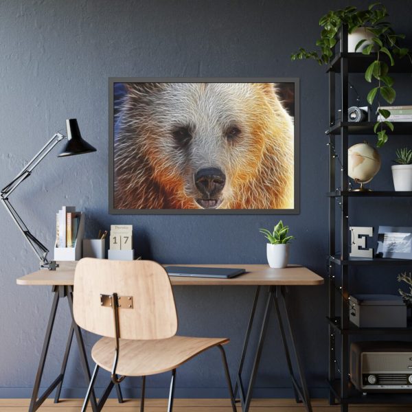 93854-534.jpg Syrian Bear Face Framed Poster