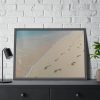 93854-583.jpg Foot Prints on Sand Framed Poster