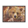 93854-600.jpg Fractal Bear Framed Poster