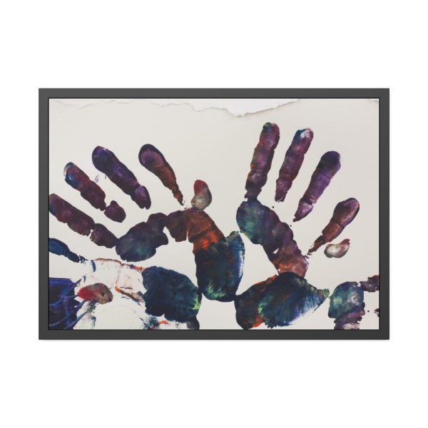 93854.jpg Handprint Framed Poster