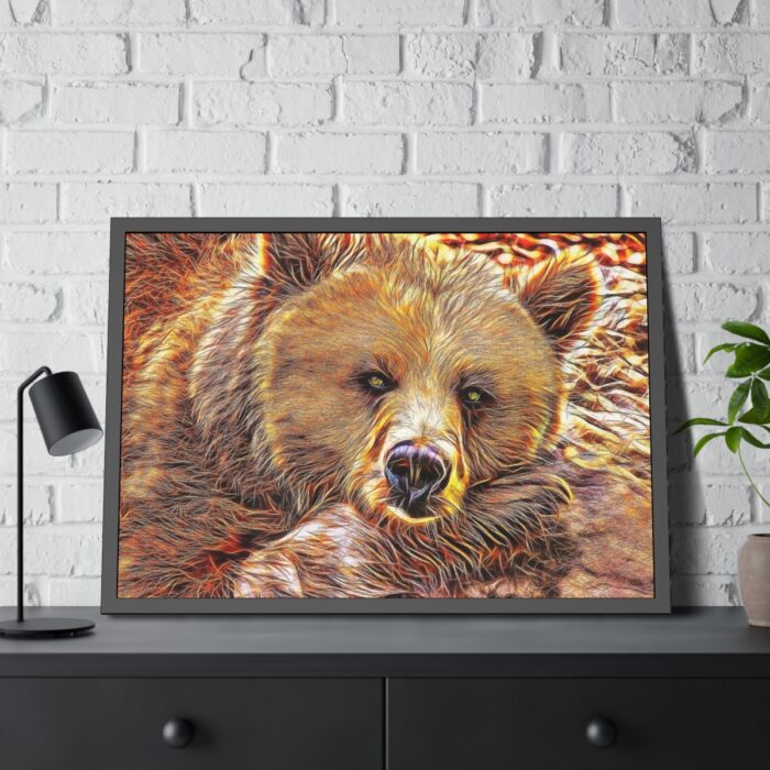 Fractal Bear Framed Poster - Image 4