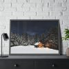 Barn in Starry Night Framed Poster