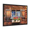 Window Wood Farmhouse Framed Poster
