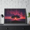 Breathtaking Red and Purple Sky Framed Poster