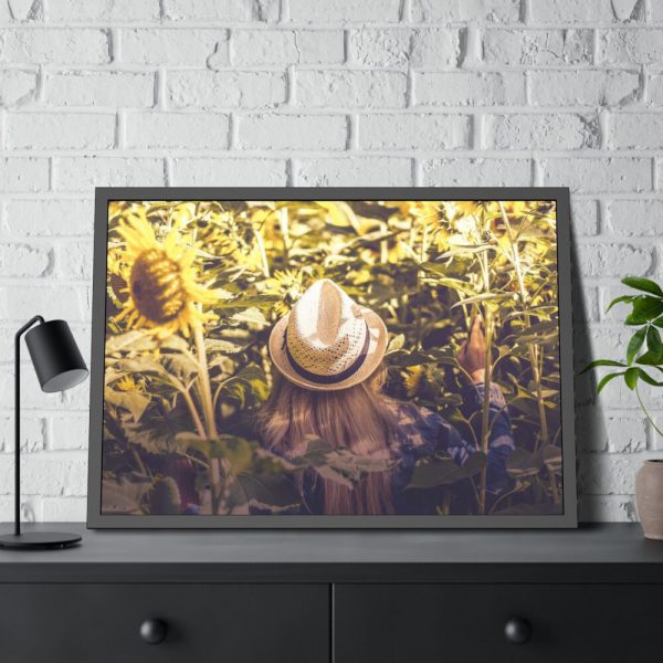 Love Sunflowers Framed Poster