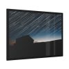 93854-89.jpg Long Exposure of the Star Trails Above the Barn Framed Poster