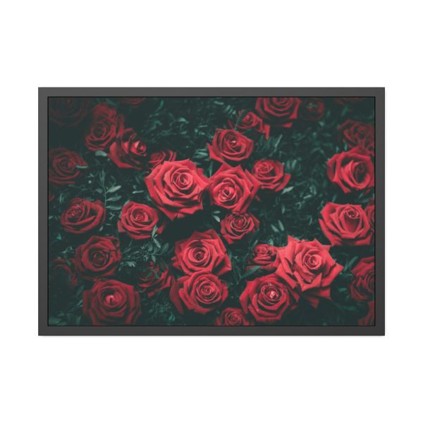 93854-92.jpg Bunch of Red Roses Framed Poster
