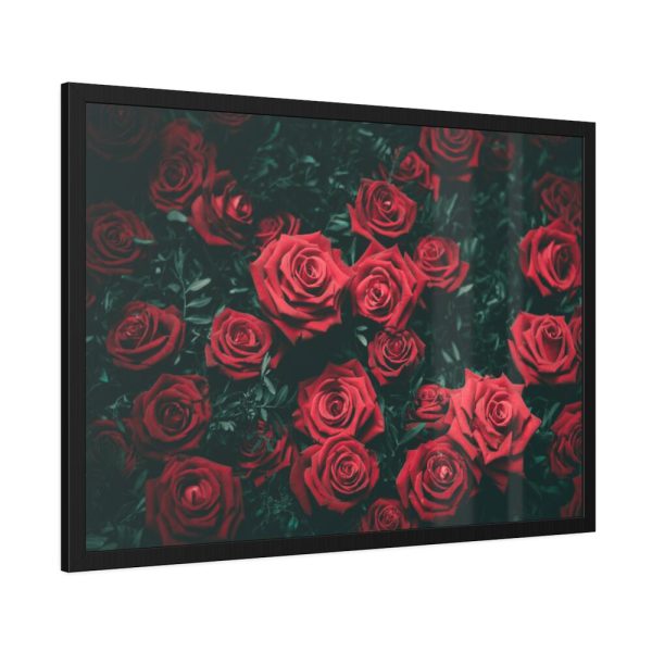 93854-93.jpg Bunch of Red Roses Framed Poster