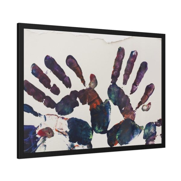 93855-1.jpg Handprint Framed Poster