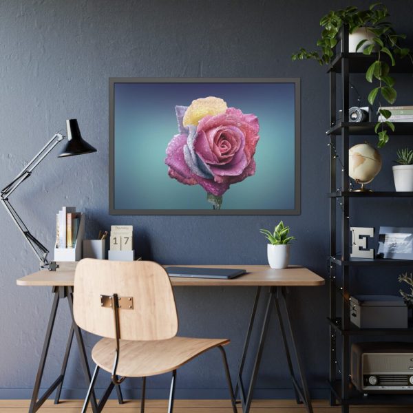 93855-102.jpg Multicolorful Rose Framed Poster