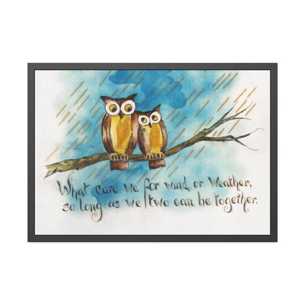 93855-108.jpg Owls on a Branch Framed Poster