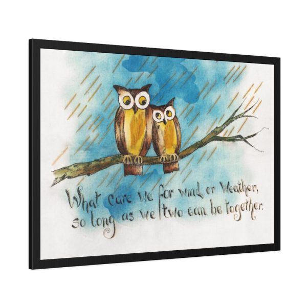 93855-109.jpg Owls on a Branch Framed Poster