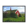 Red Barn in the Grass Framed Poster
