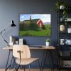 Red Barn in the Grass Framed Poster