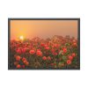 Barn in Smokey Orange Sky Framed Poster