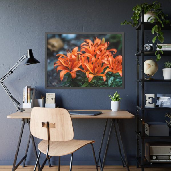 Orange Flower Framed Poster