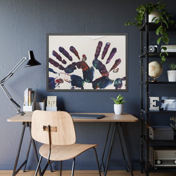 93855-2.jpg Handprint Framed Poster