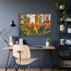 Blooming Orange Tulips Framed Poster