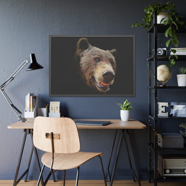 Face of Bear Framed Poster