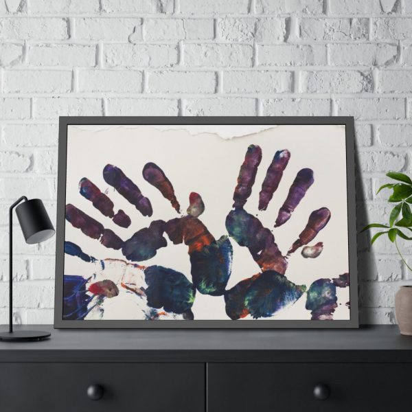 93855-3.jpg Handprint Framed Poster