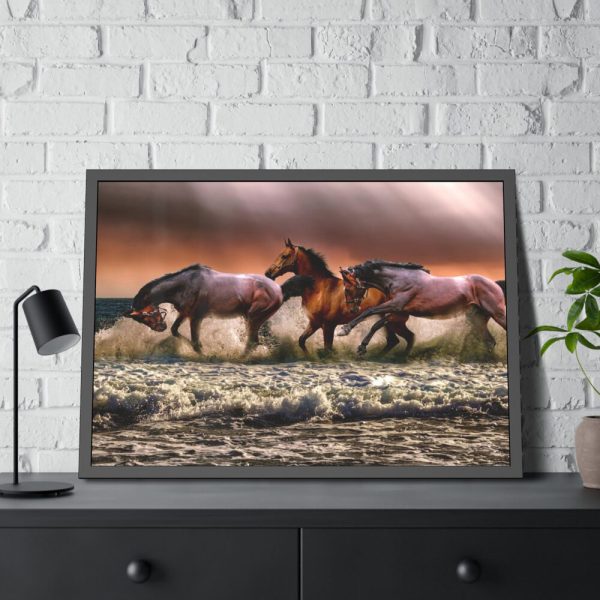 93855-303.jpg Australian Horses Framed Poster