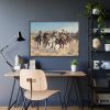 The Fourth Troopers Moving the Led Horses by Frederic Remington Framed Poster