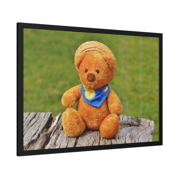 93855-317.jpg Bear with a Hat Framed Poster