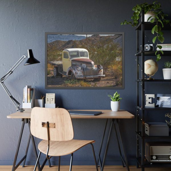 Truck in Ghost Town Framed Poster